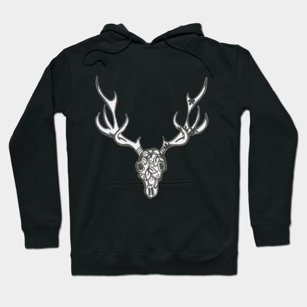 Deer Skull Hoodie by Bollocks